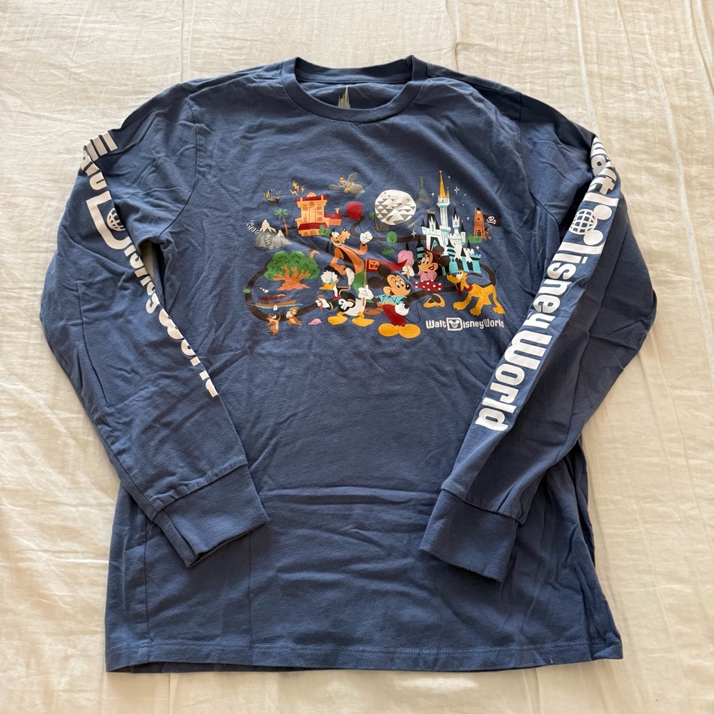Disney World Blue Long Sleeve Shirt